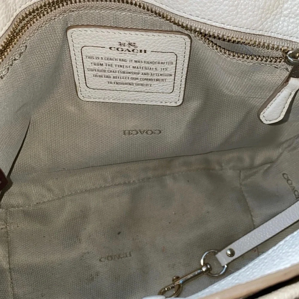 Coach White Leather Dakota Crossbody Bag